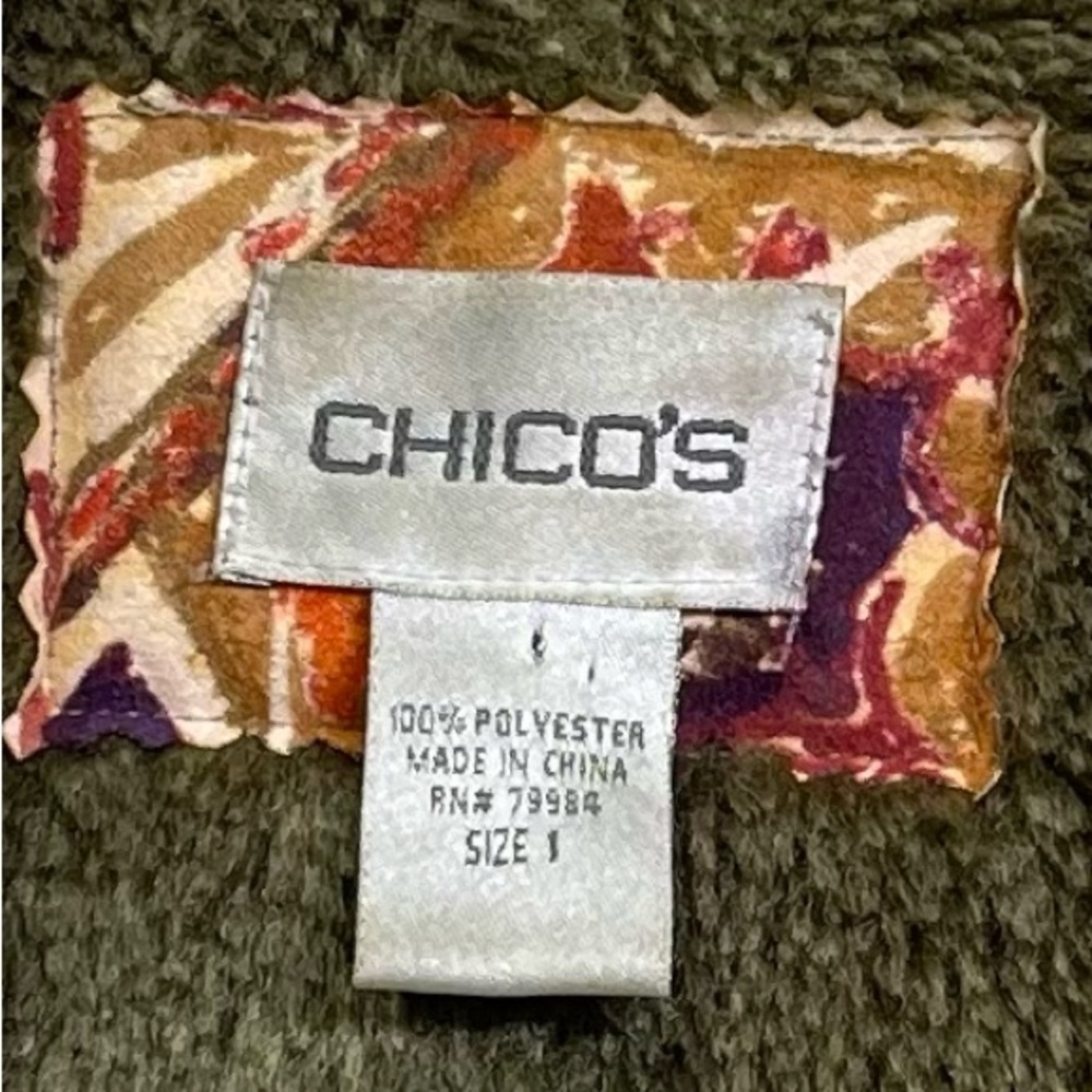 Chico's Multicolor Patchwork Cape (Sku297) - image 3